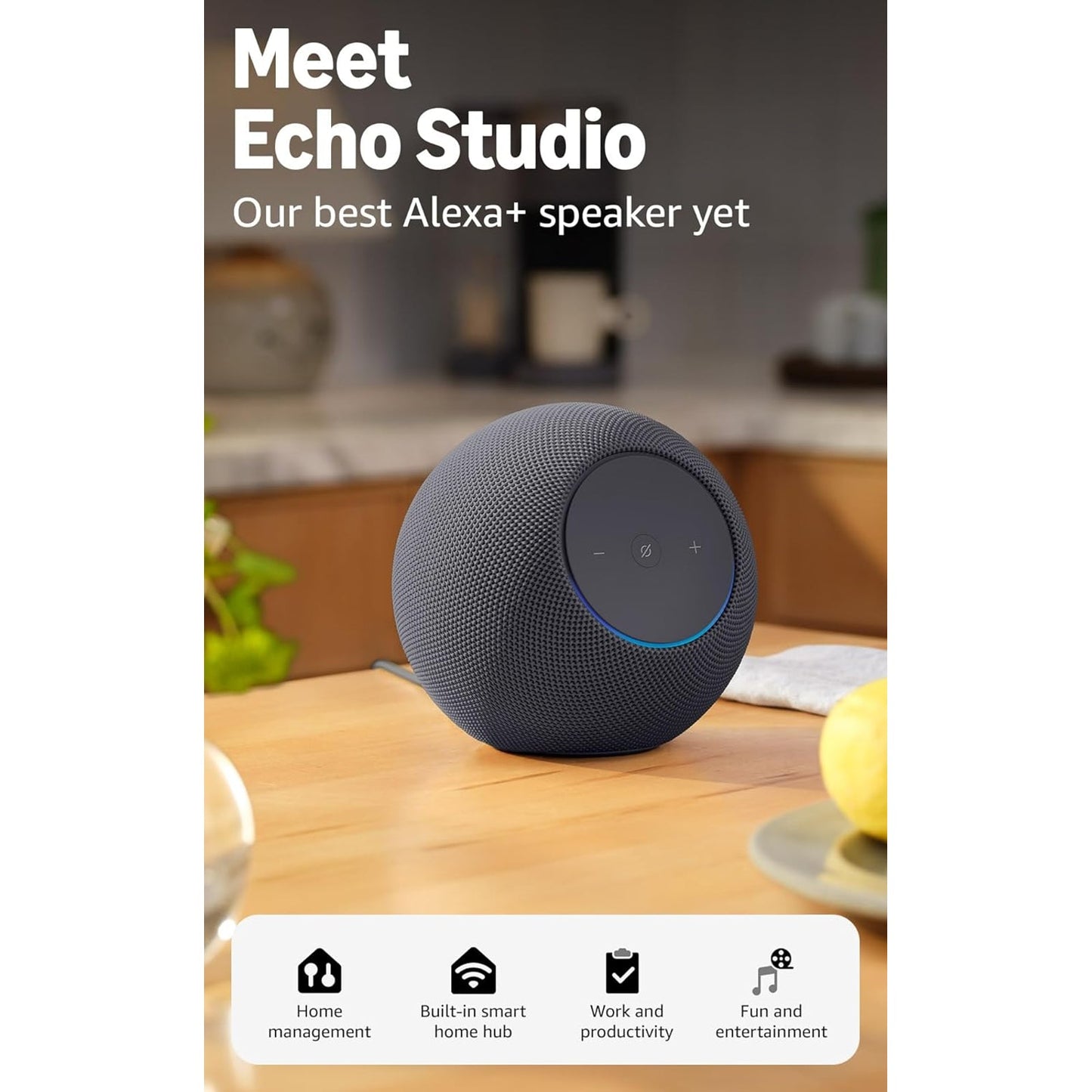 Amazon Echo Studio Smart Speaker Anthrazit