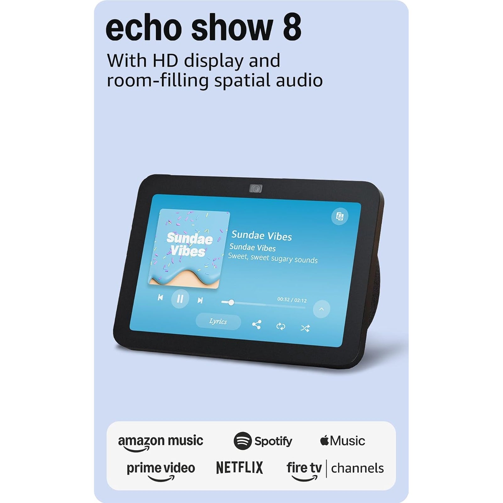 Amazon Echo Show 8 (2025) Smart Display Anthrazit