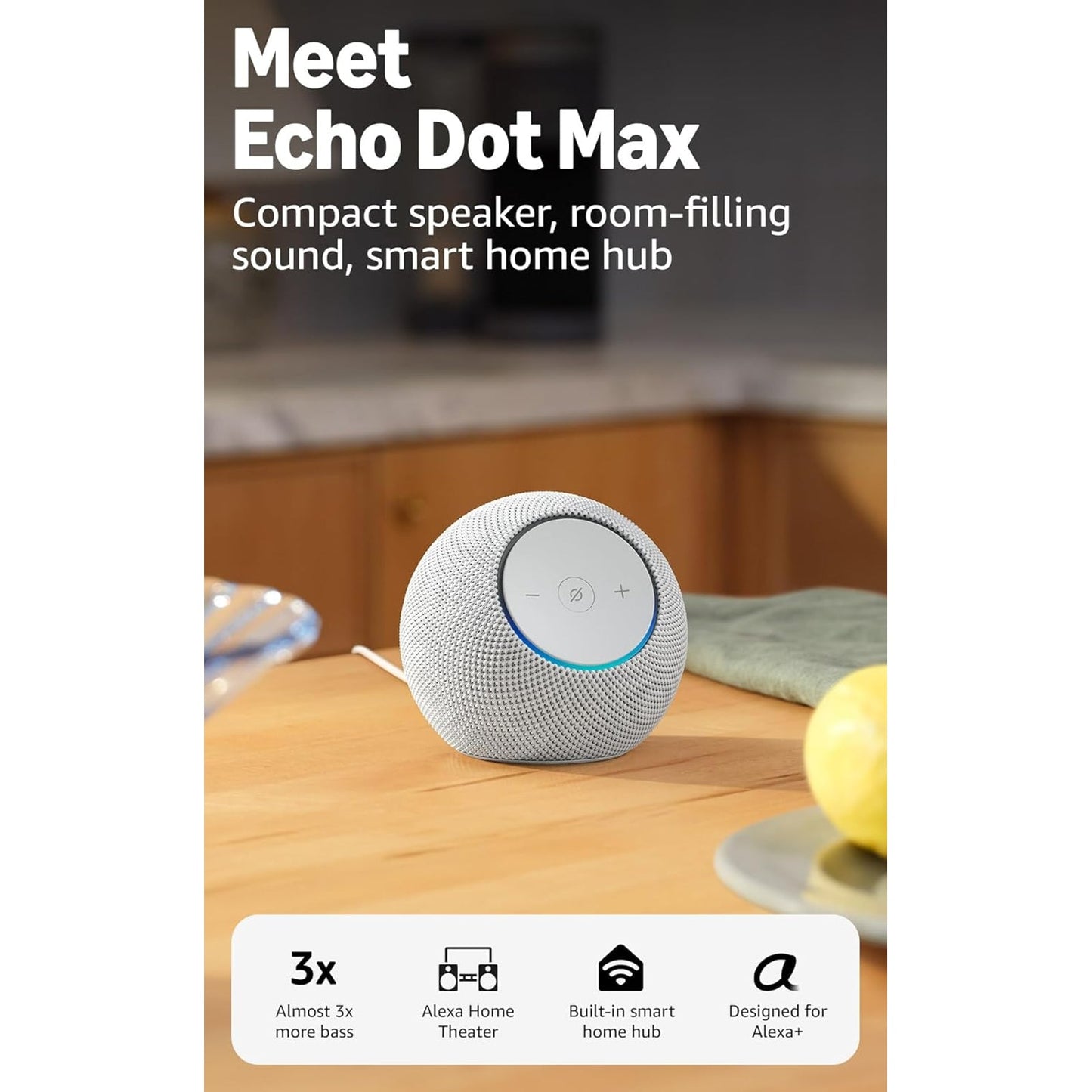 Amazon Echo Dot Max (2025) Smart Speaker Weiß